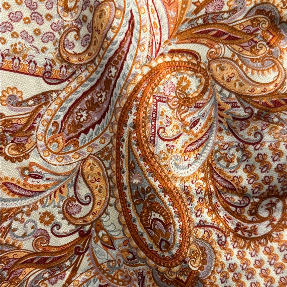 Hayden Paisley Maxi Skirt in Red and Cream - Picture 4 of 7